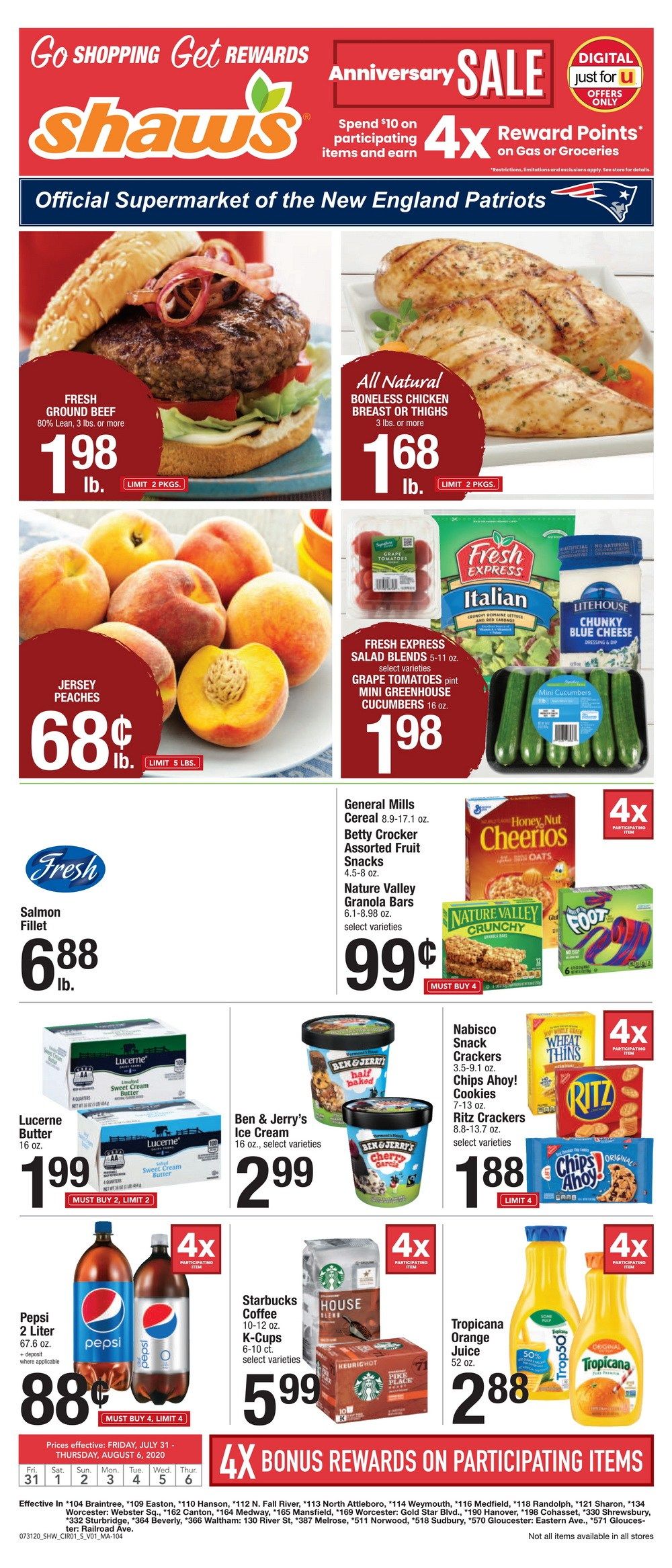 Shaw's Weekly Ad Jul 31 Aug 06, 2020