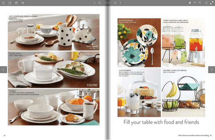 Belk Bridal Registry Book