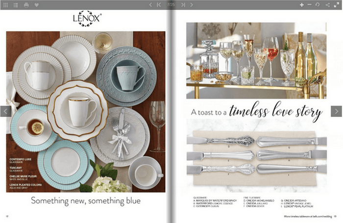 Belk Bridal Registry Book