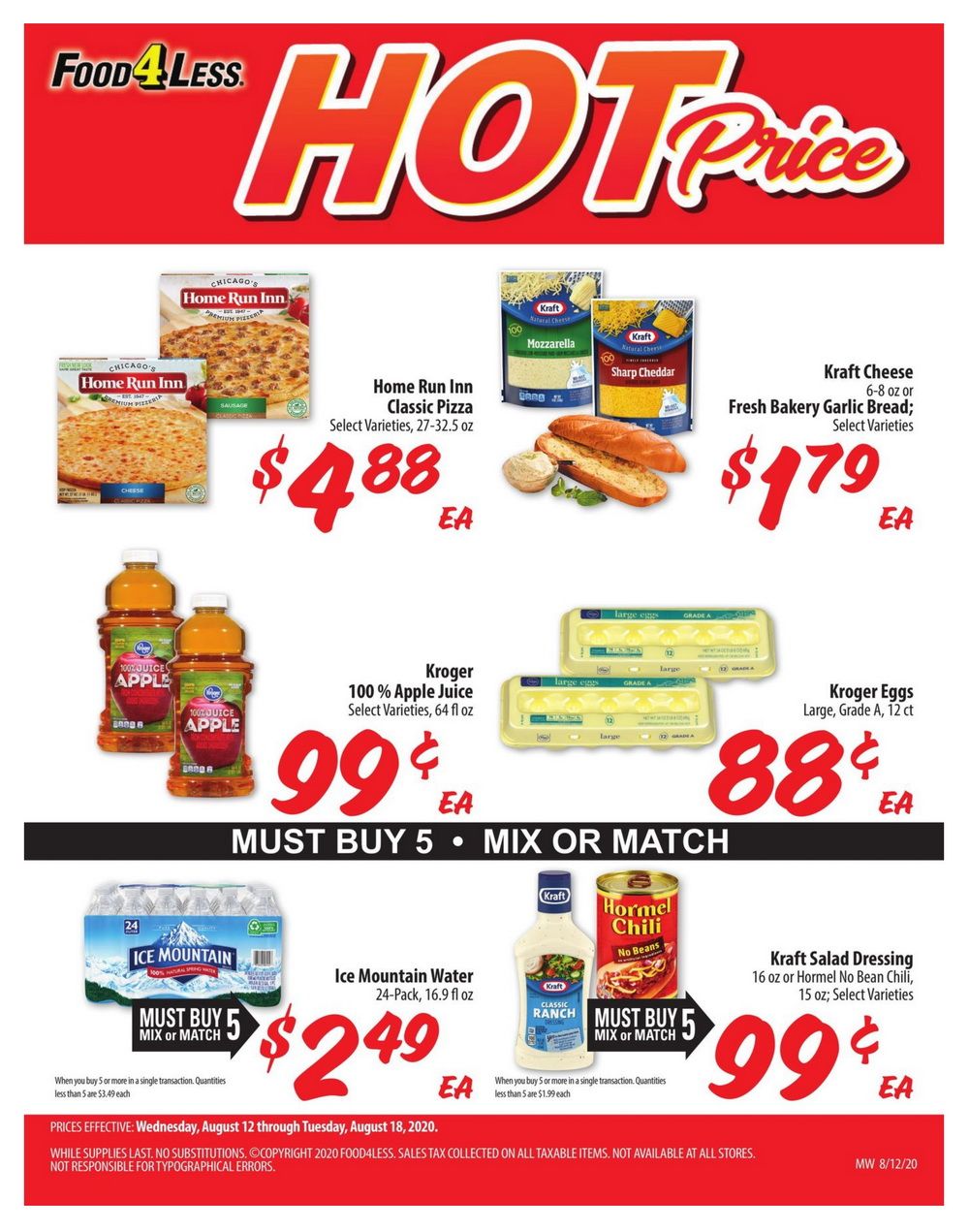 Food 4 Less Weekly Ad Aug 12 Aug 18, 2020