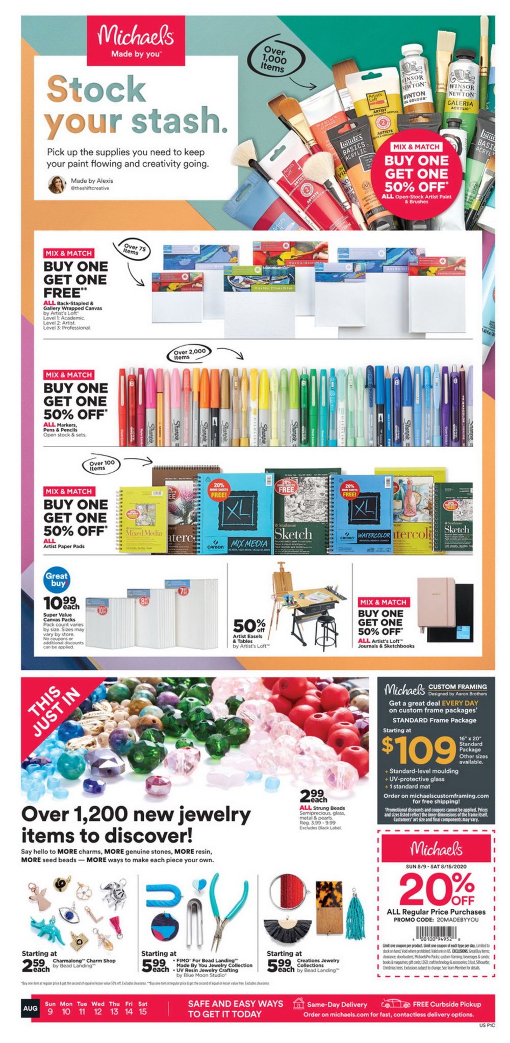Michaels Weekly Ad Aug 09 Aug 15, 2020