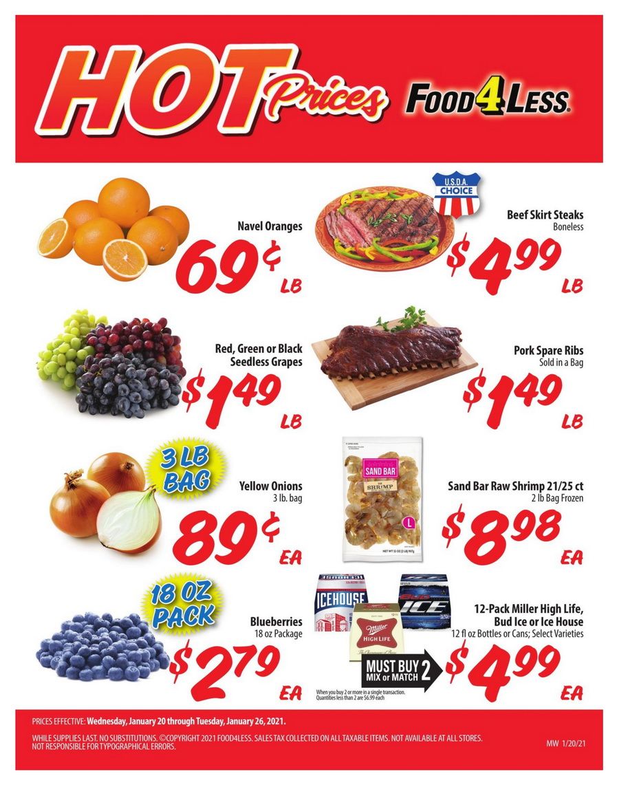 Food 4 Less Weekly Ad Jan 20 Jan 26, 2021