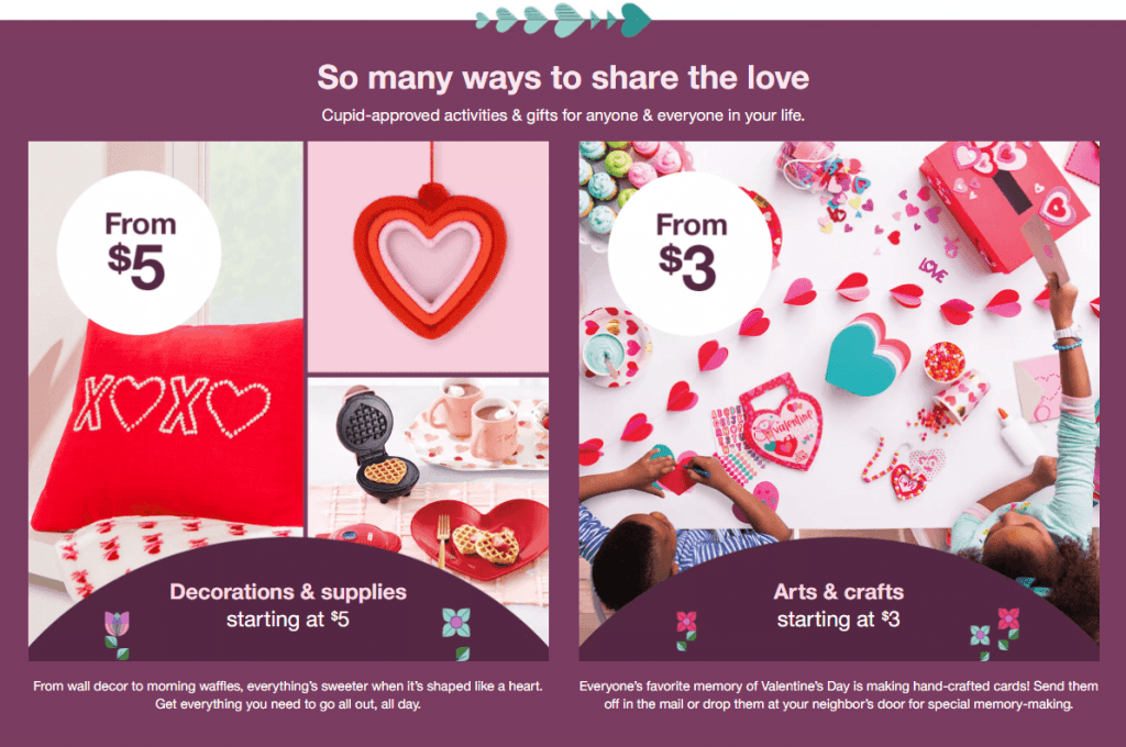 Target Valentine's Day Flyer Sales