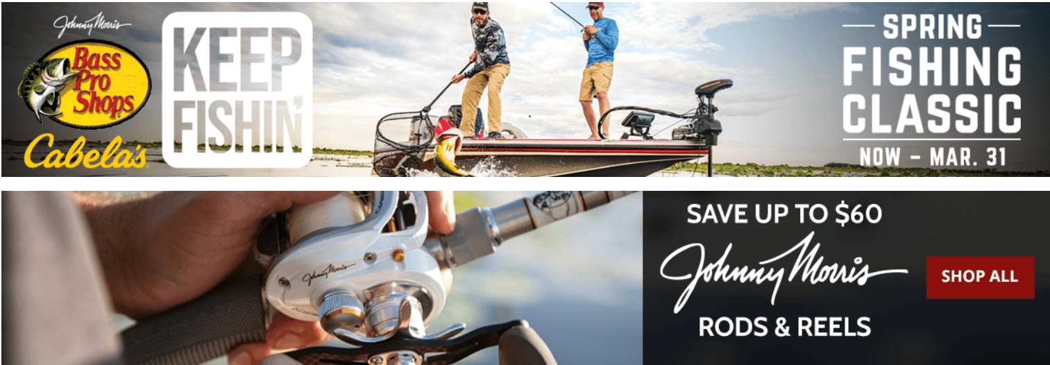 Cabela's Spring Fishing Classic Flyer Sale Mar 11 Mar 31, 2021