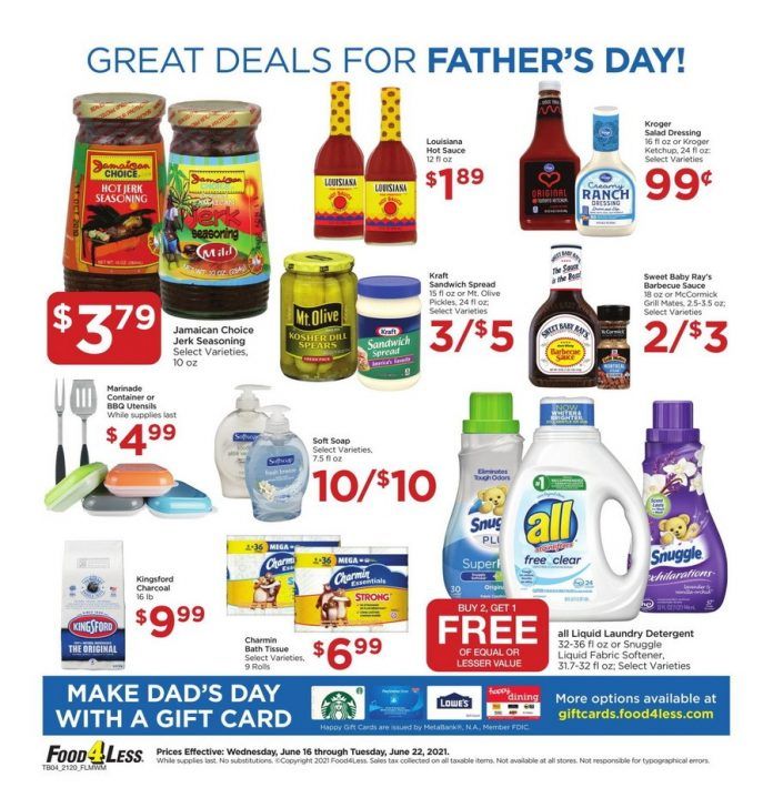 Food 4 Less Weekly Ad Jun 16 Jun 22, 2021