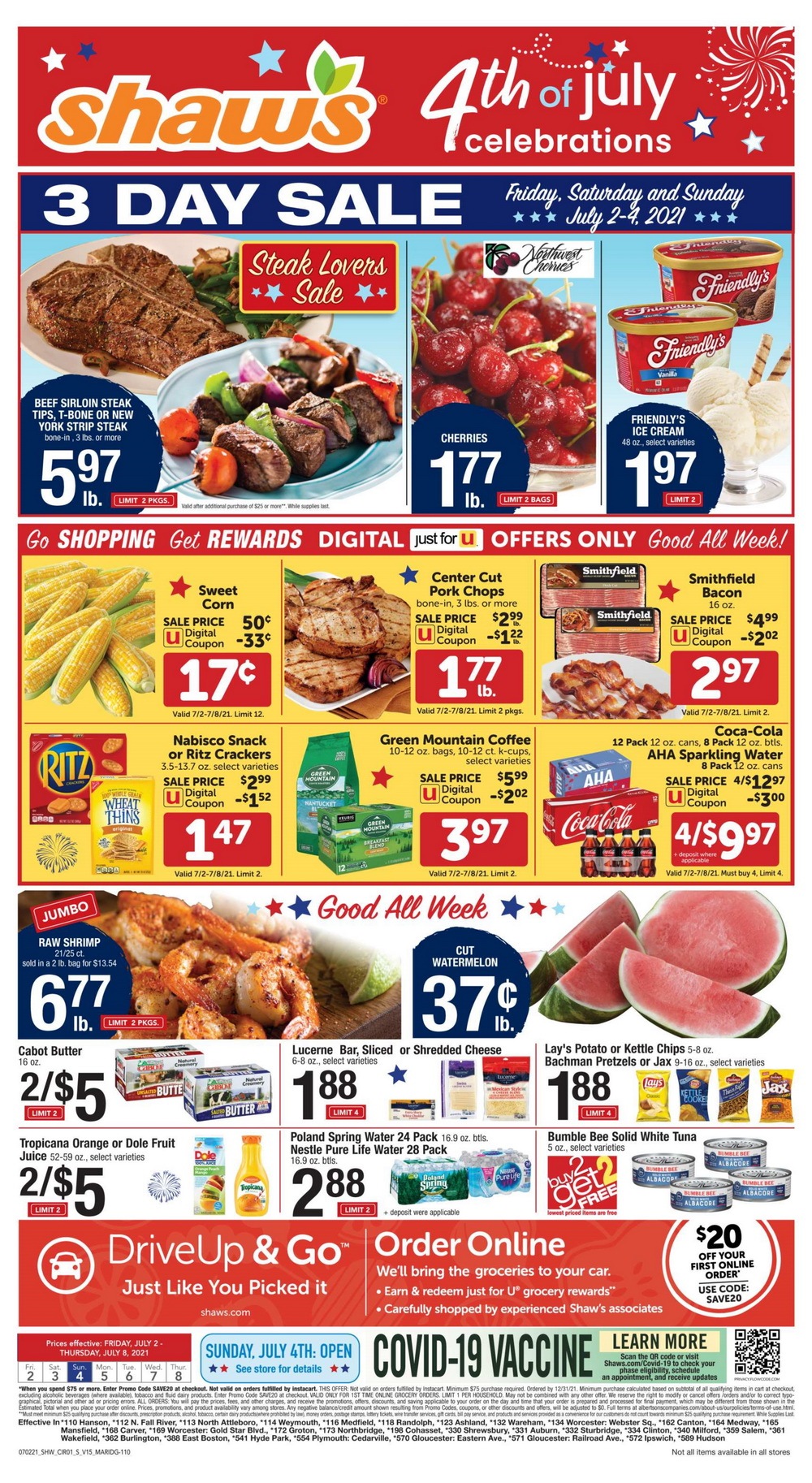 Shaw's Weekly Ad July 02 July 08, 2021