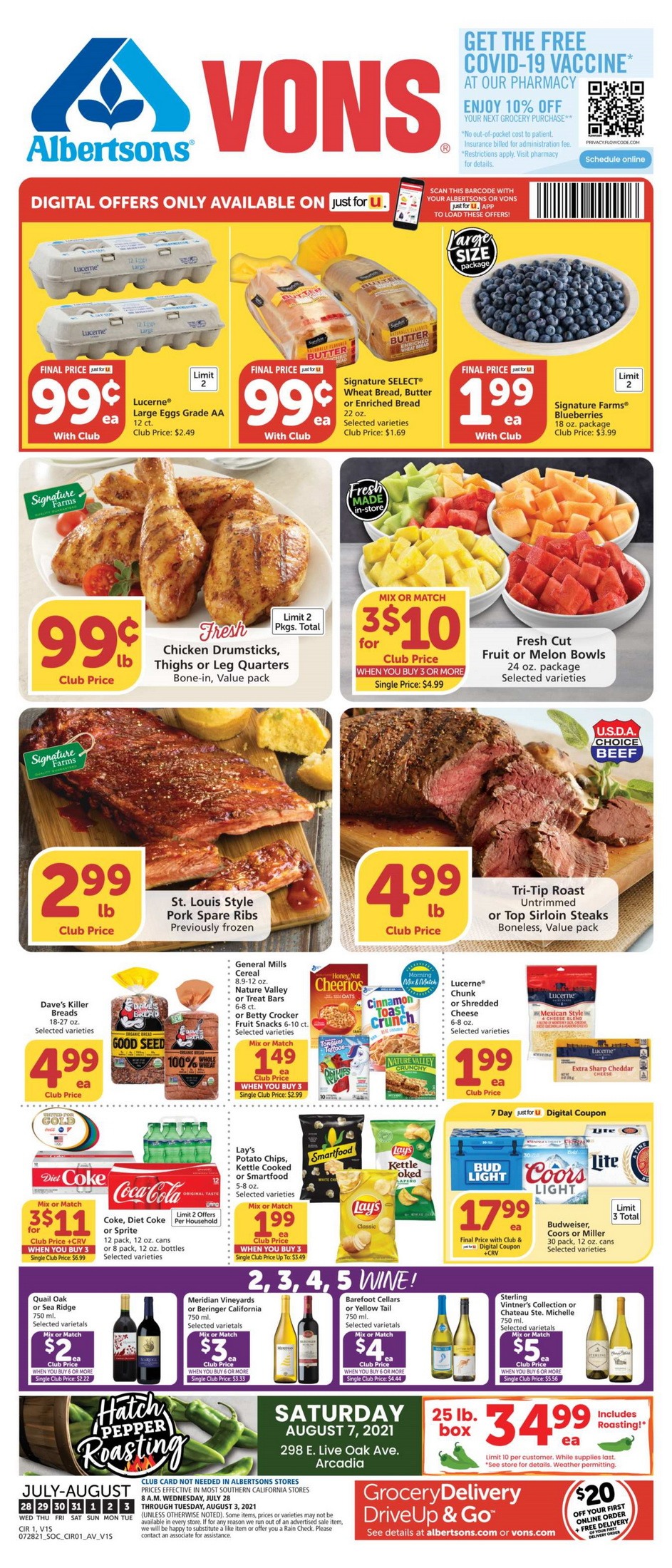 Vons Weekly Ad Jul 27 Aug 03, 2021