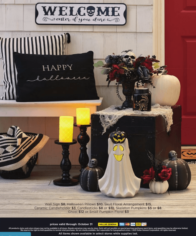 Dollar General Halloween Flyer Sale