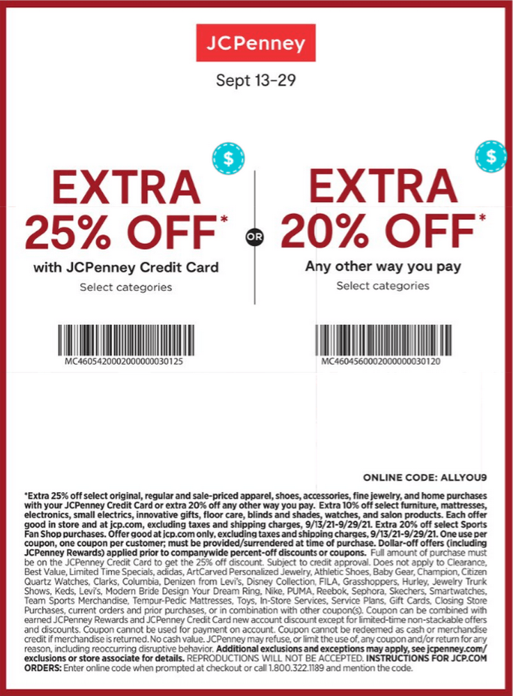 JCPenney Fall Fashion Ad Sep 13 Sep 29, 2021