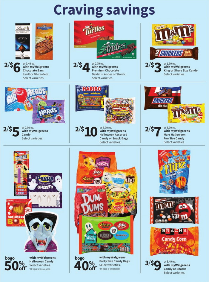 Walgreens Halloween Flyer Sale