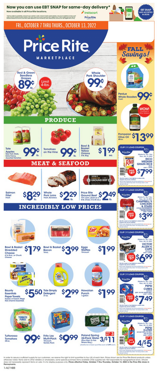 Price Rite Weekly Ad Oct 07 Oct 13, 2022