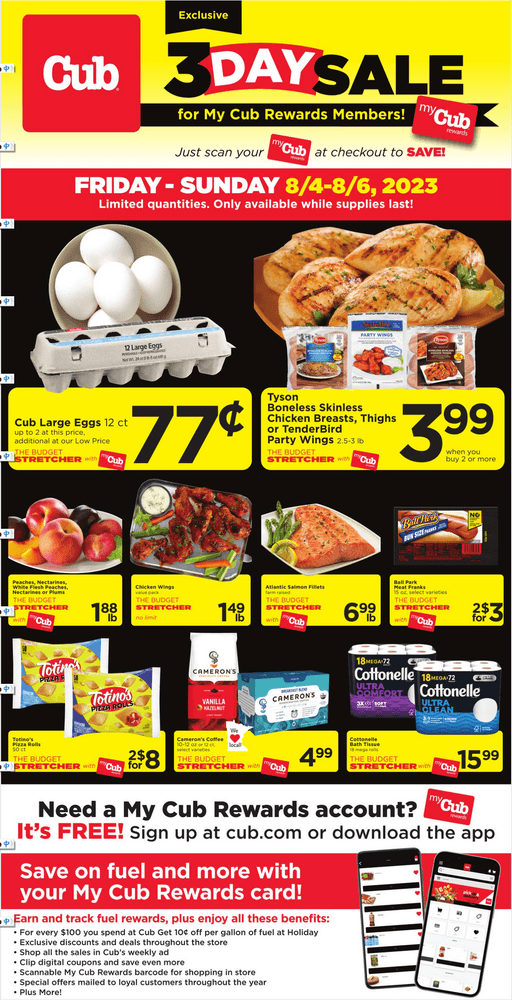 Cub Foods Weekend Ad Aug 04 Aug 06, 2023