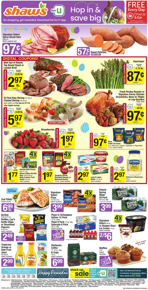 Shaw's Weekly Ad Mar 22 Mar 28, 2024 (Easter Promotion Included)