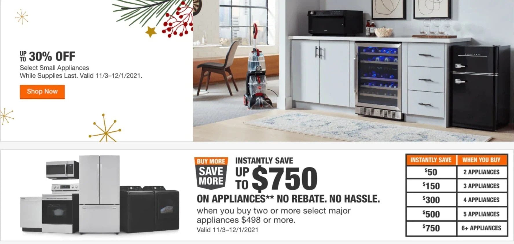 Home Depot Black Friday Appliance Savings 2022