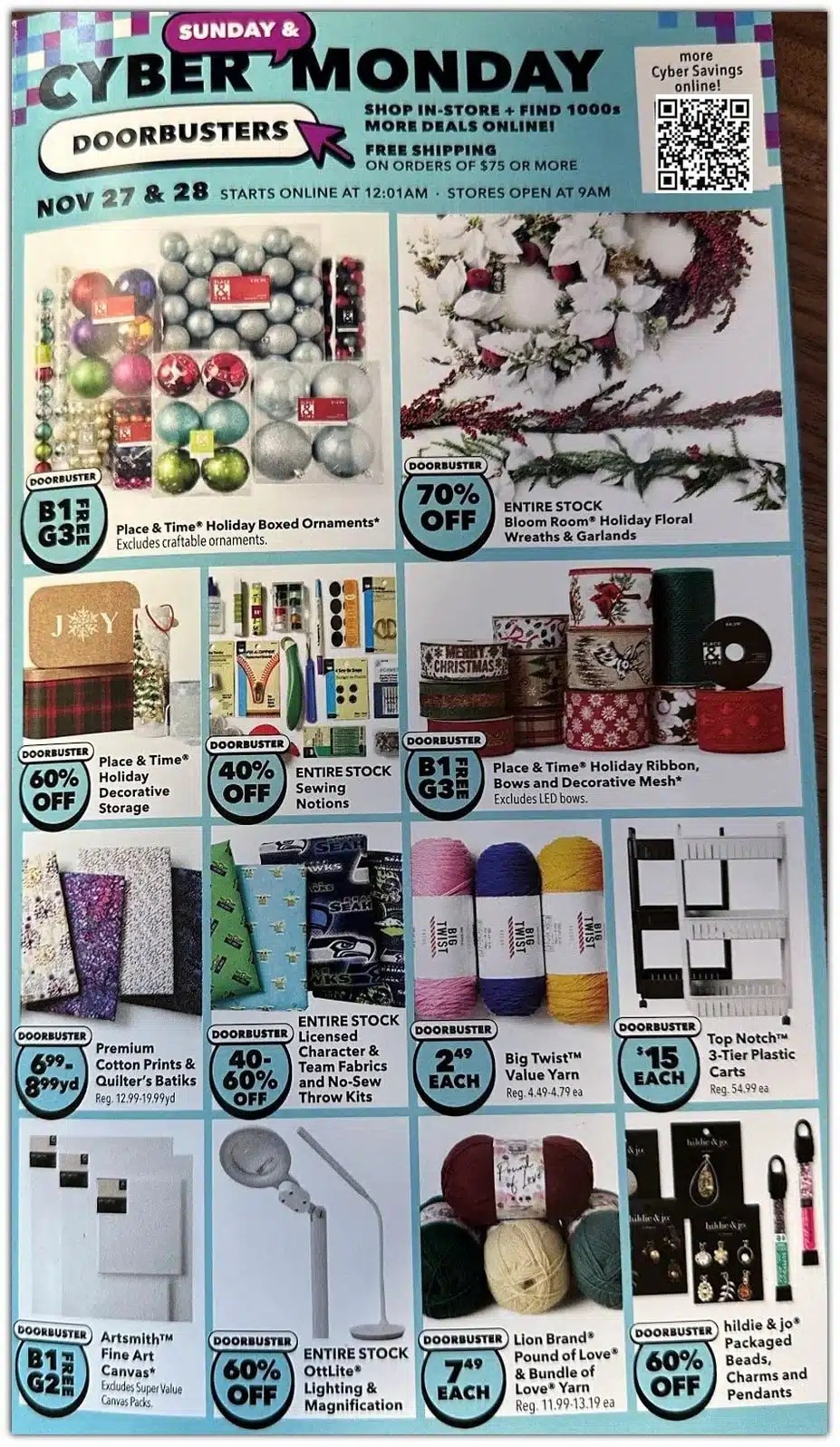JoAnn Black Friday Ad Sale 2023
