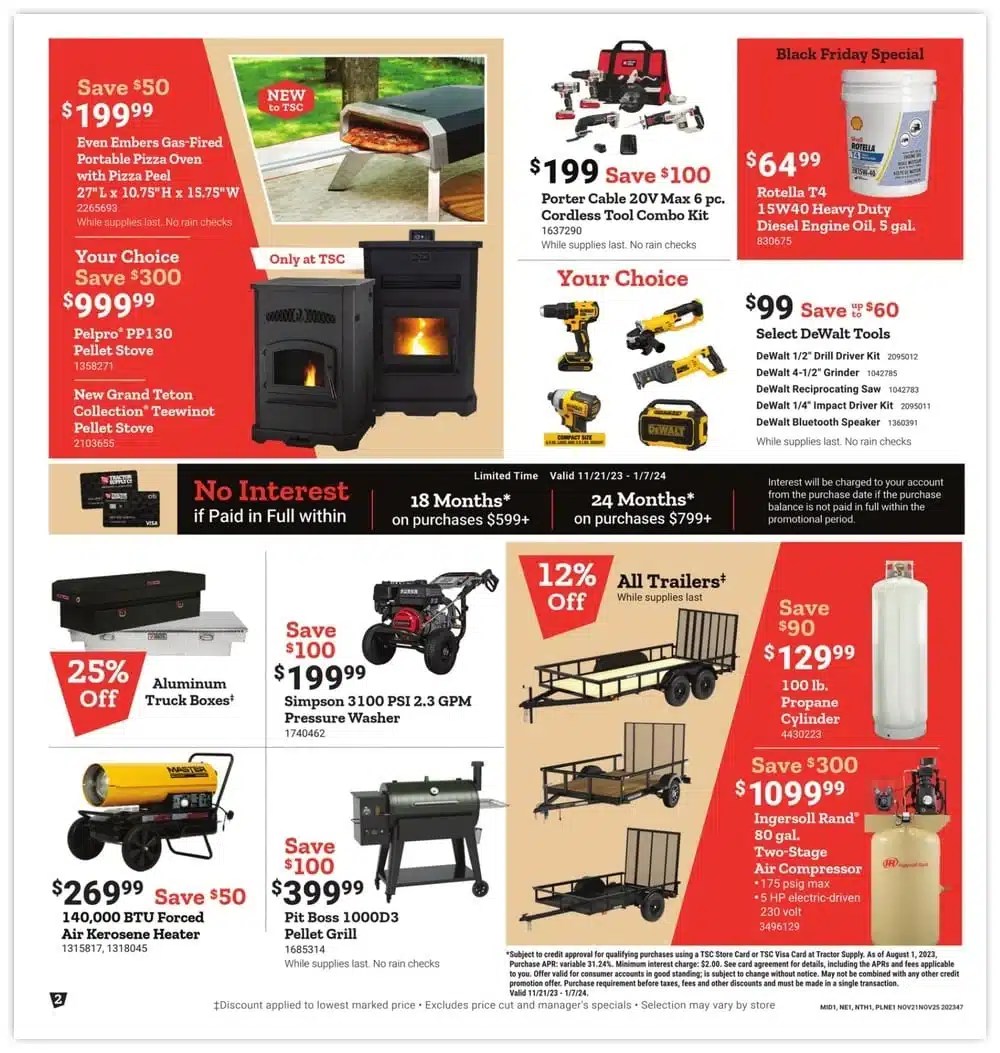 Tractor Supply Black Friday Sale Ad 2024