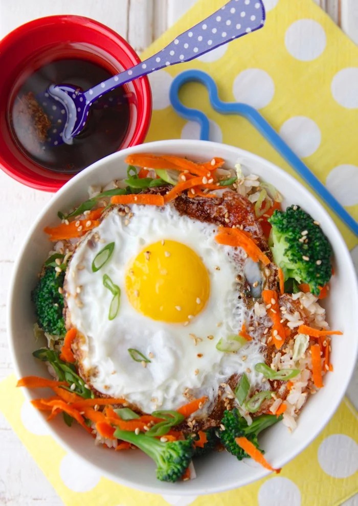 Asian Rice Bowl with Egg Weelicious