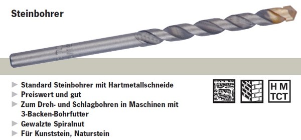 Steinbohrer WERKZEUGSTAHL bei Wegertseder online kaufen