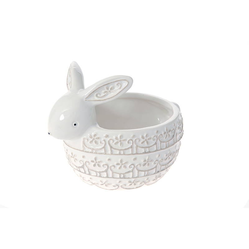 Easter Ceramic Rabbit Bowl Wehbeh Land