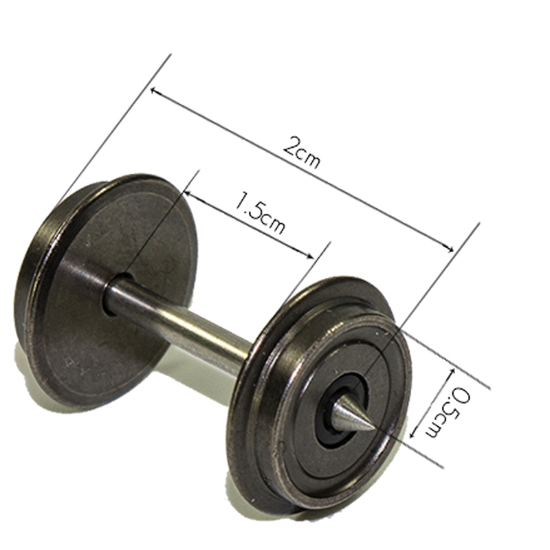 10 x 36'’ coppery Nickel plating metal wheels for Model Train 187 HO