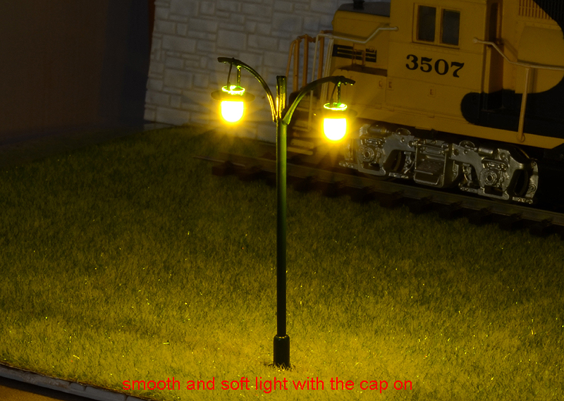 12 x HO OO gauge model railway LED street lights train Lamps Lamp posts