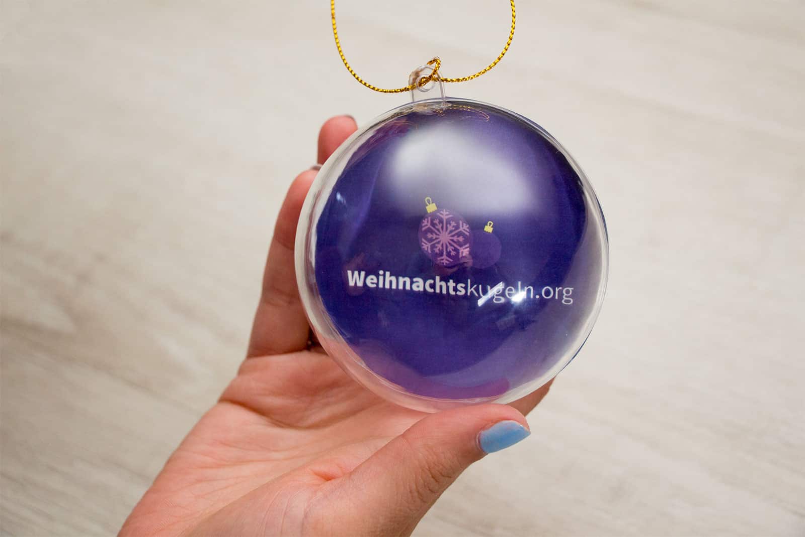 Weihnachtskugel mit Foto ideal als Geschenk und Deko Fotokugel