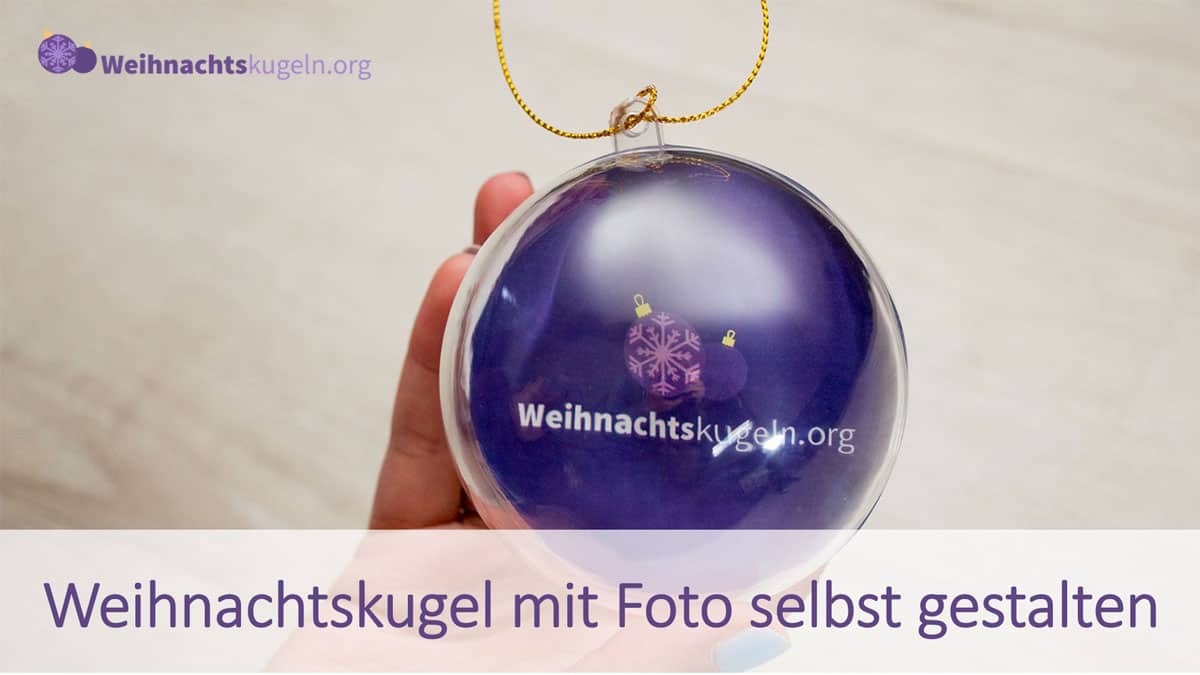 Weihnachtskugel mit Foto ideal als Geschenk und Deko Fotokugel