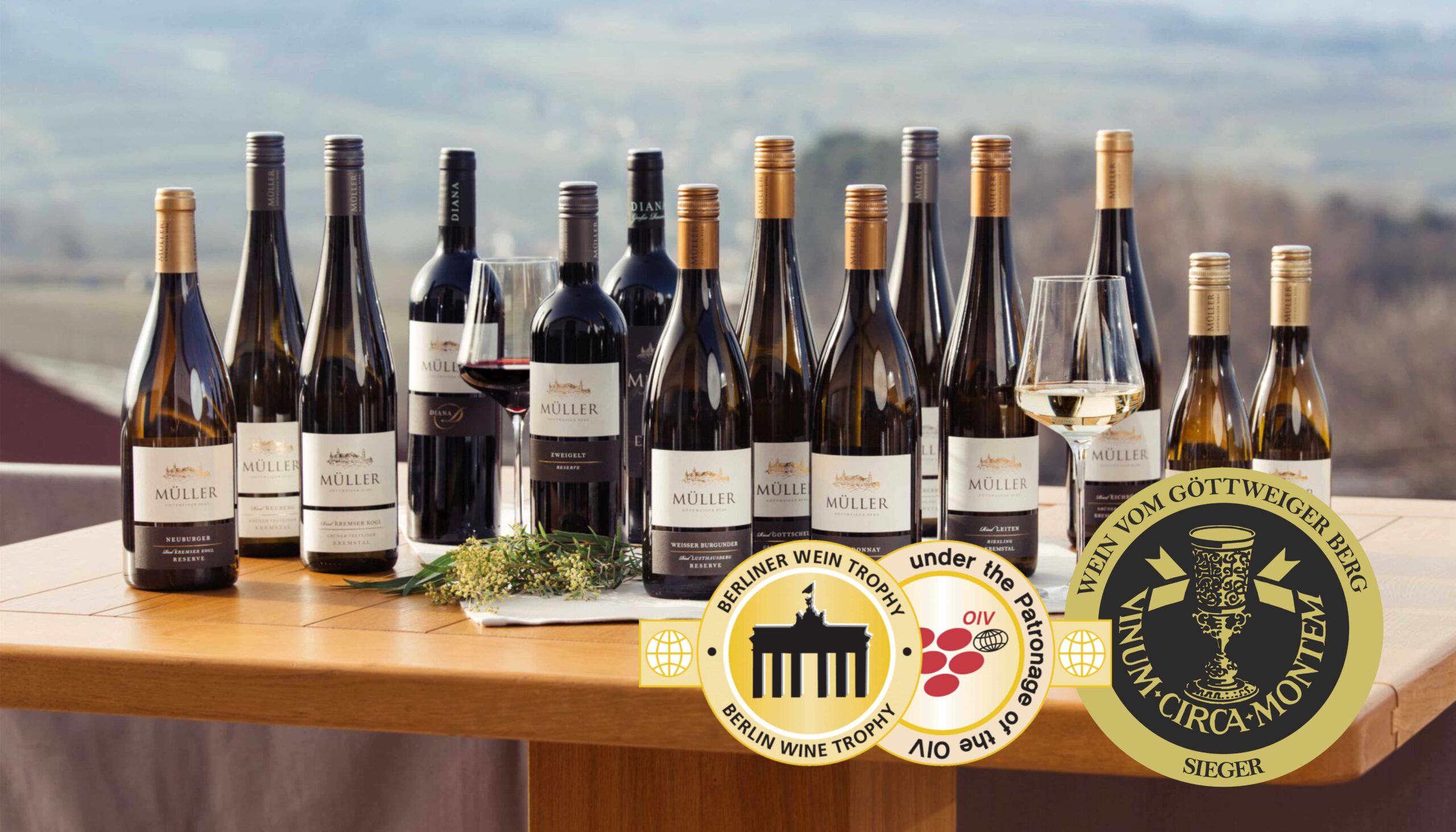 Berliner Wein Trophy Gold & Vinum Circa Montem Sieger Weingut Müller
