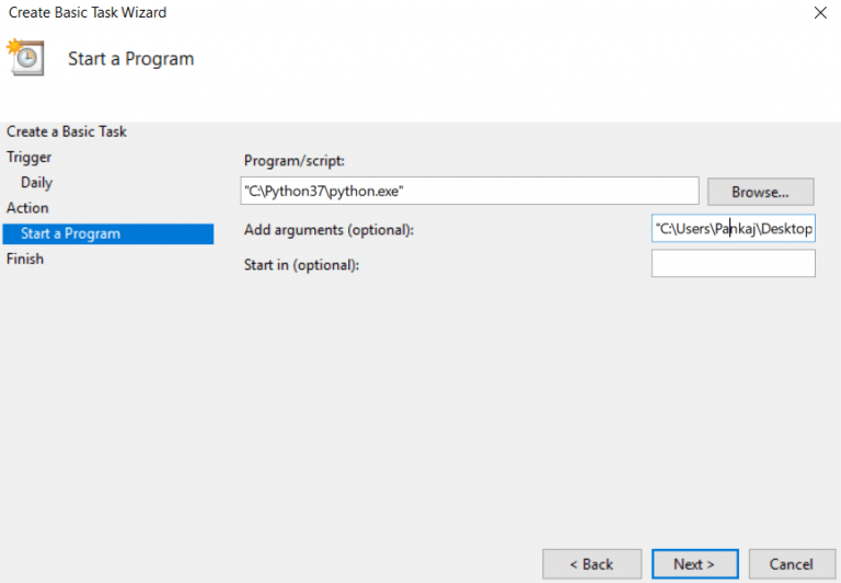 Automating Python Script to Run at Specific Time Every Day using