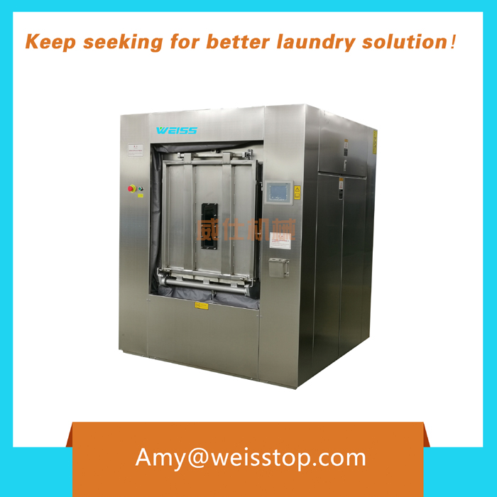 Sanitary barrier washer extractordry cleaning machines, washing