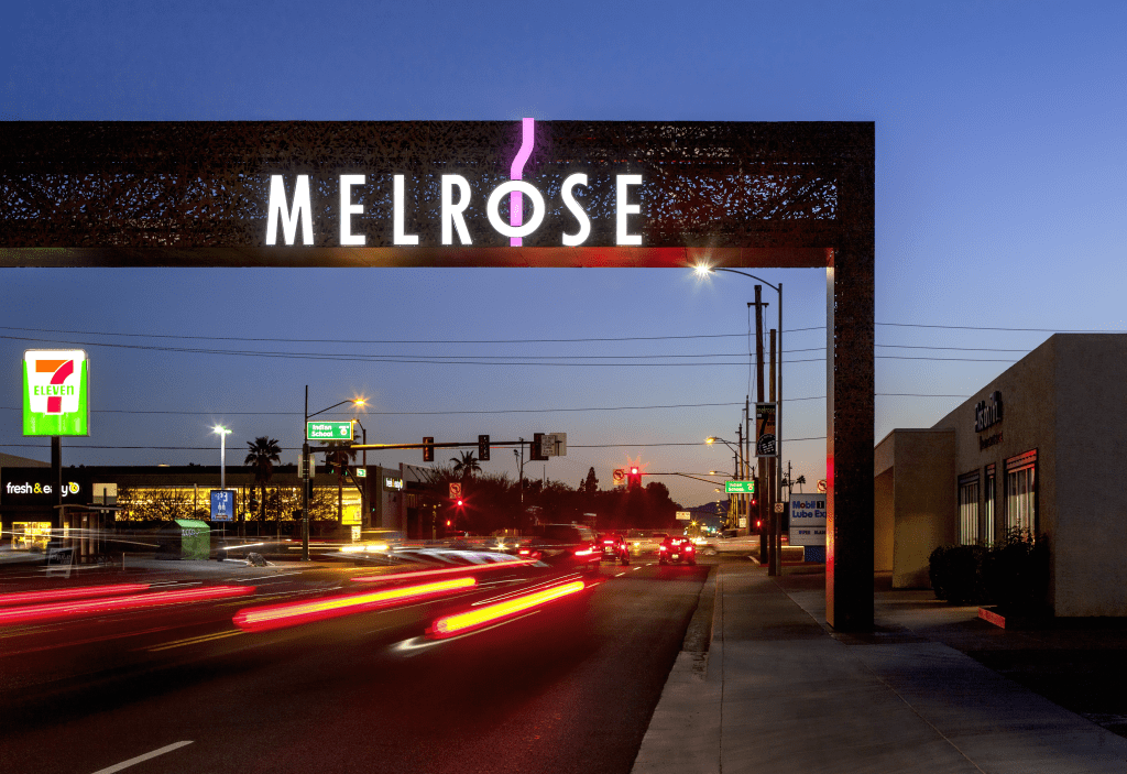 Melrose District Gateway Monument Weitz
