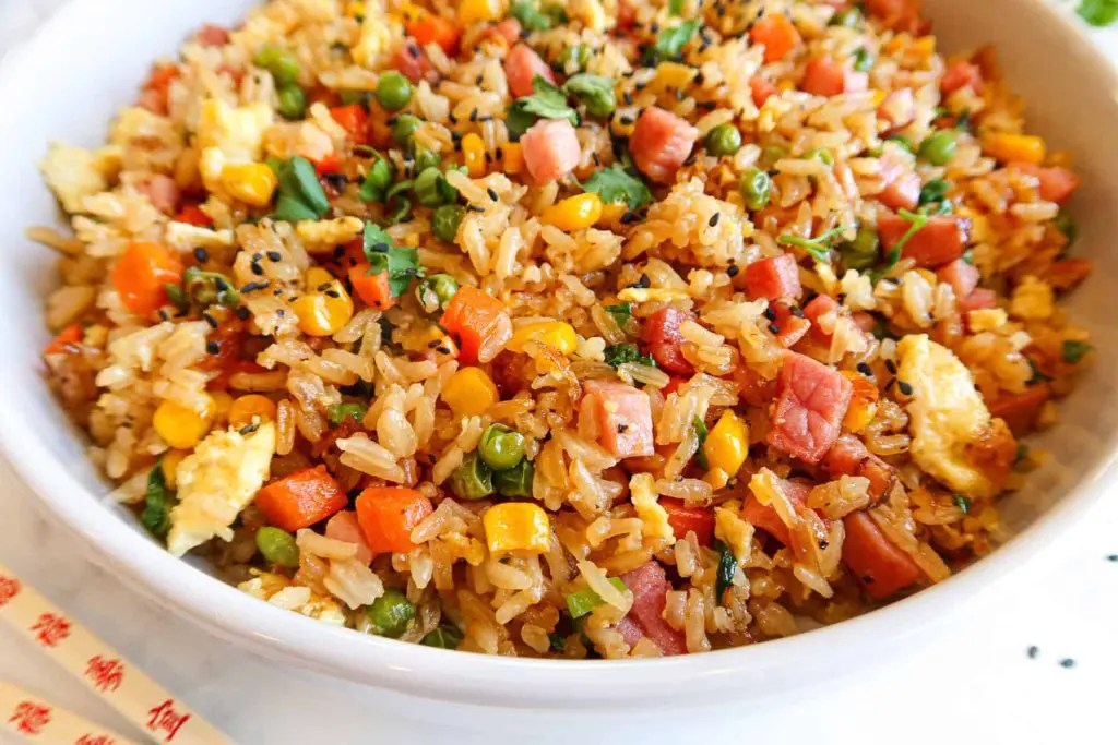 Sweet and Spicy Ham Fried Rice Recipe We Know Rice