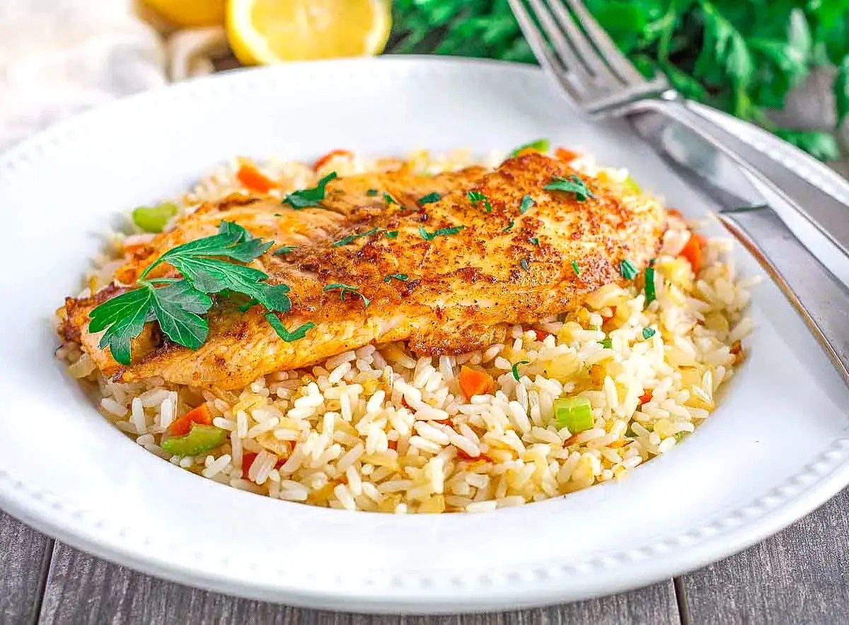 Tilapia with Jasmine Rice Recipe We Know Rice