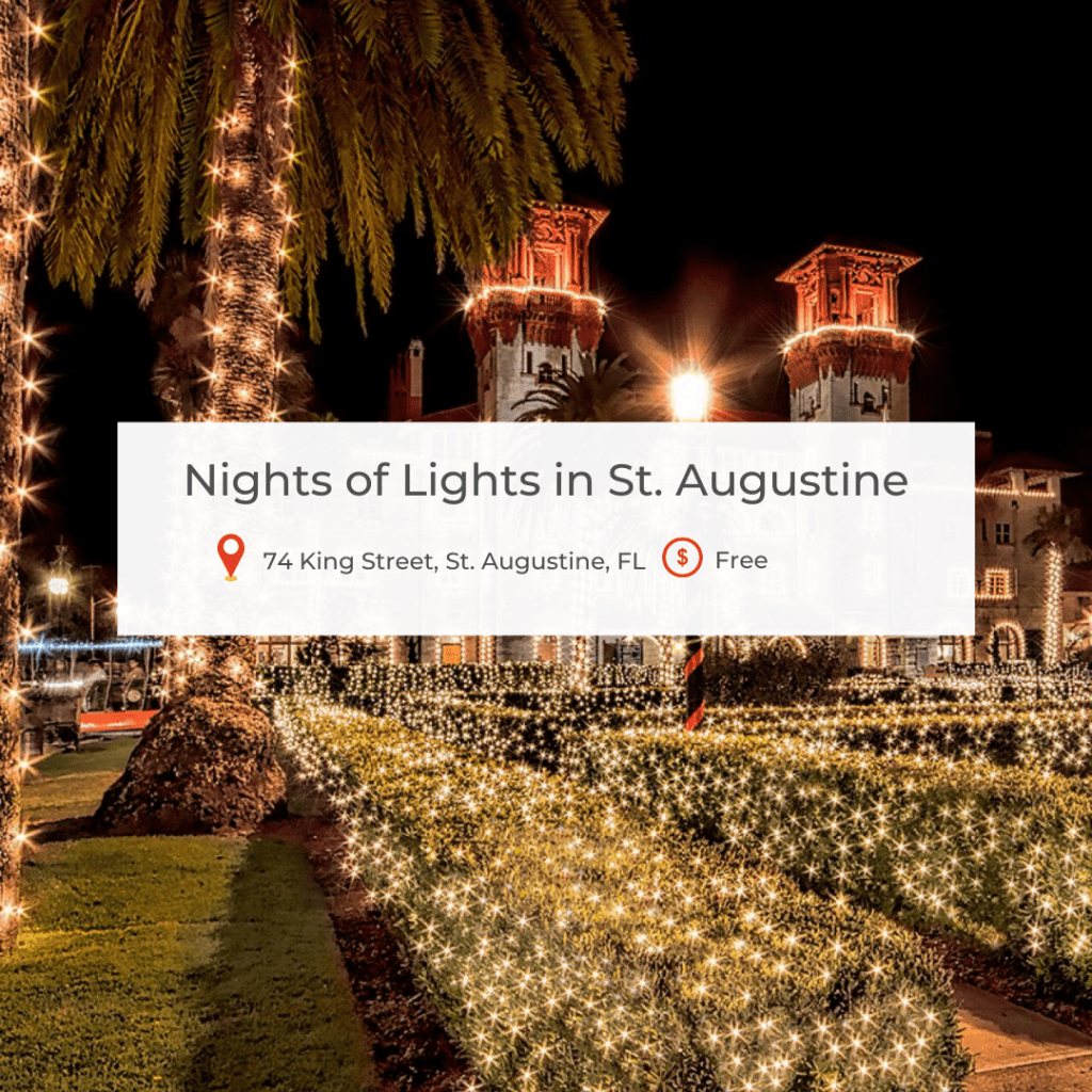 The Best Christmas Lights Shows & Neighborhoods in Jacksonville, FL and Saint Augustine, FL For