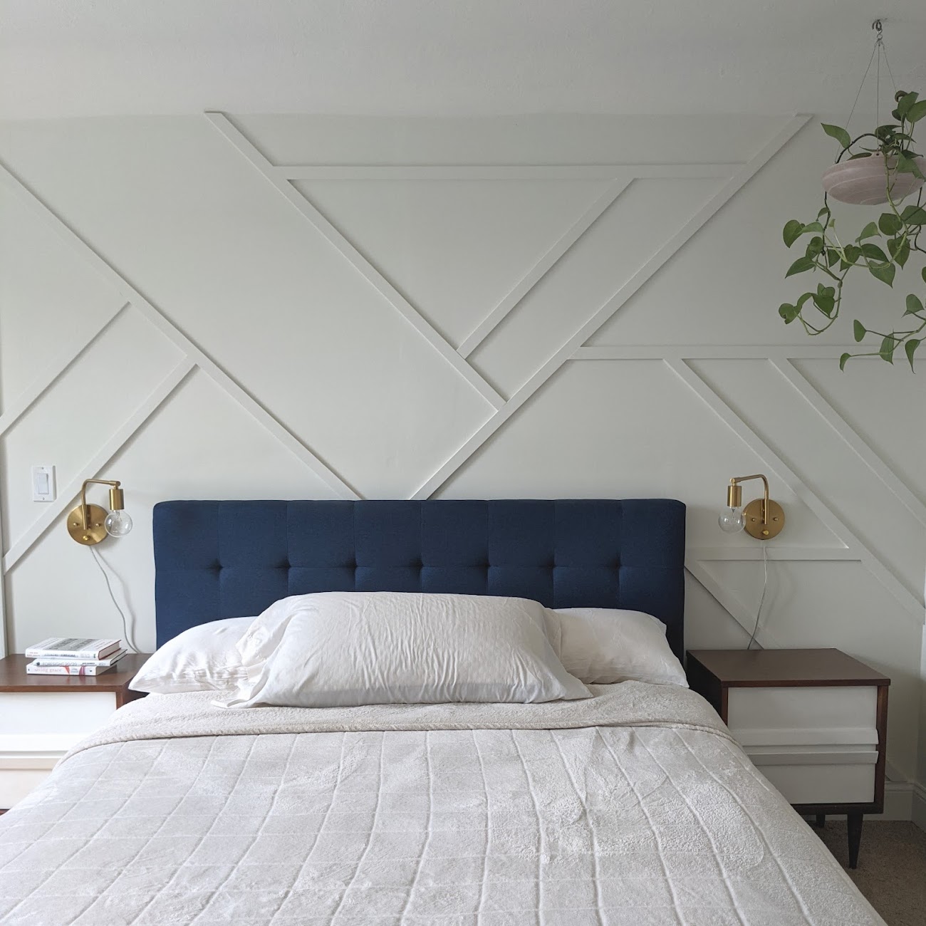 Geometric Accent Wall DIY Design