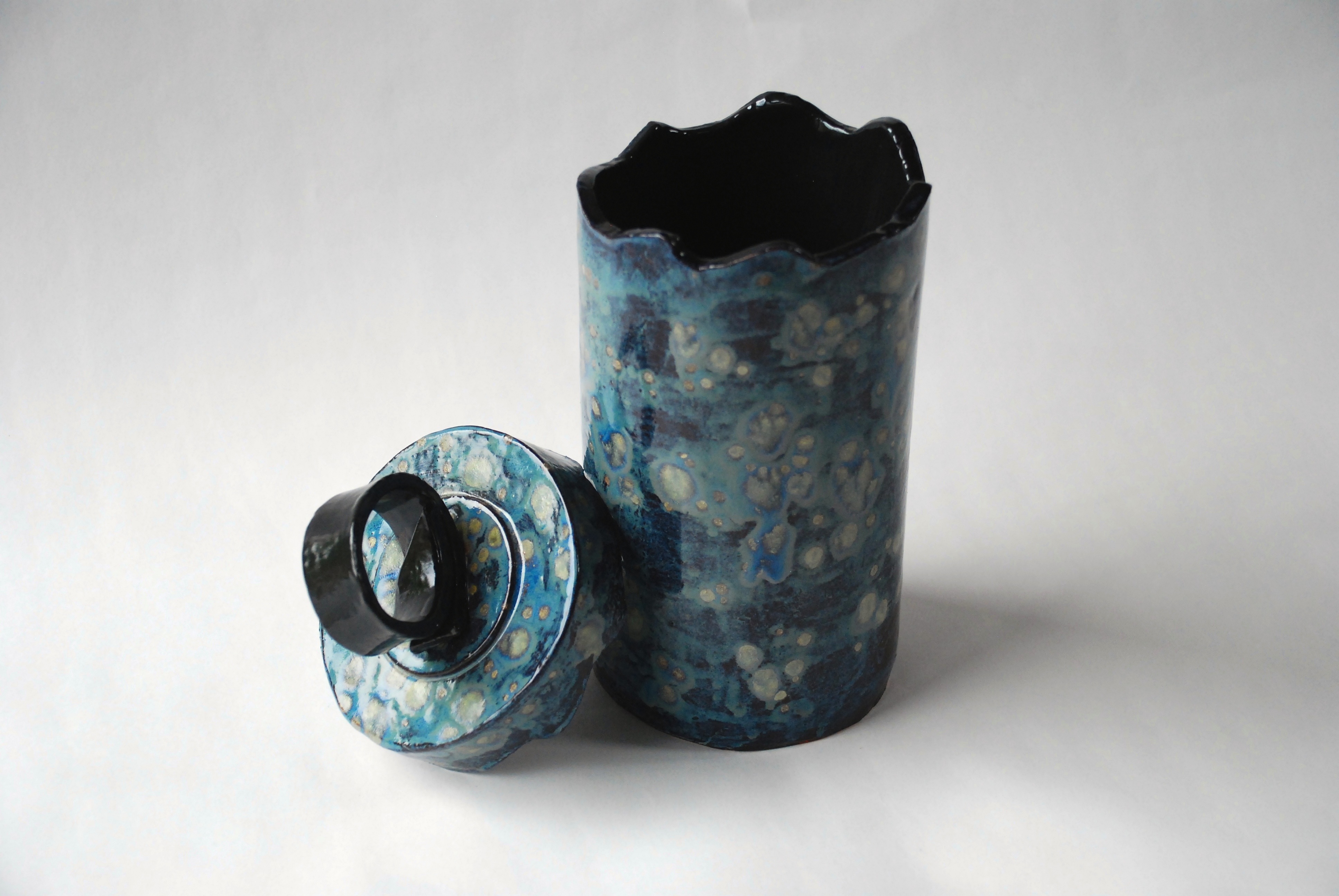 Unique handmade ceramic canisters, vases, lidded jars