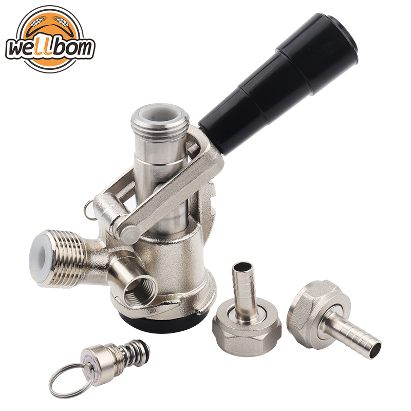 Beer Keg Coupler D Type System with Safety Pressure Relief Valve for US
