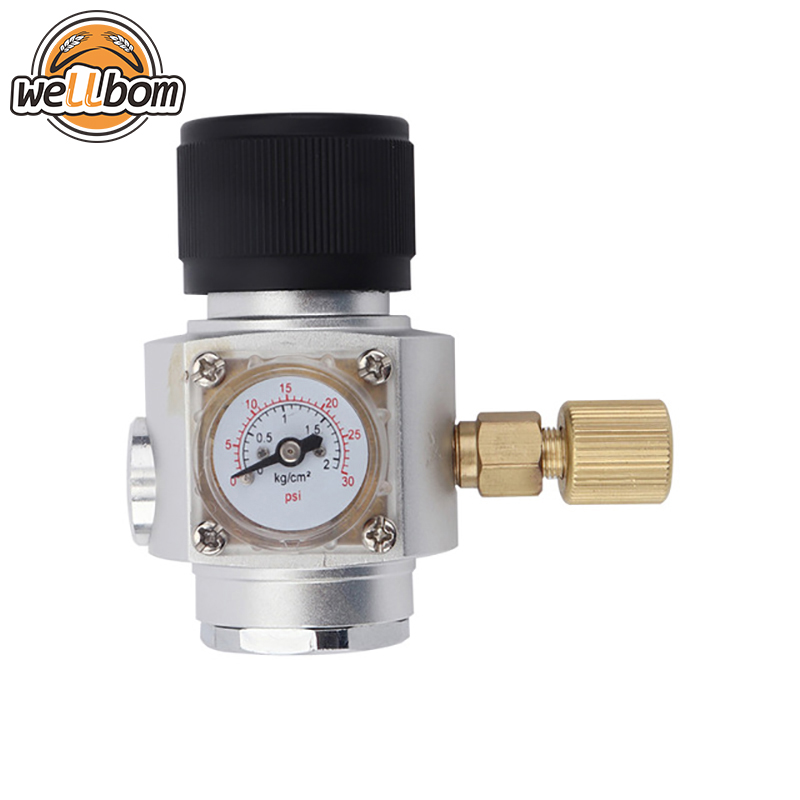 Homebrew CO2 Mini Gas Regulator 030PSI Keg Charger with 3/8 thread For