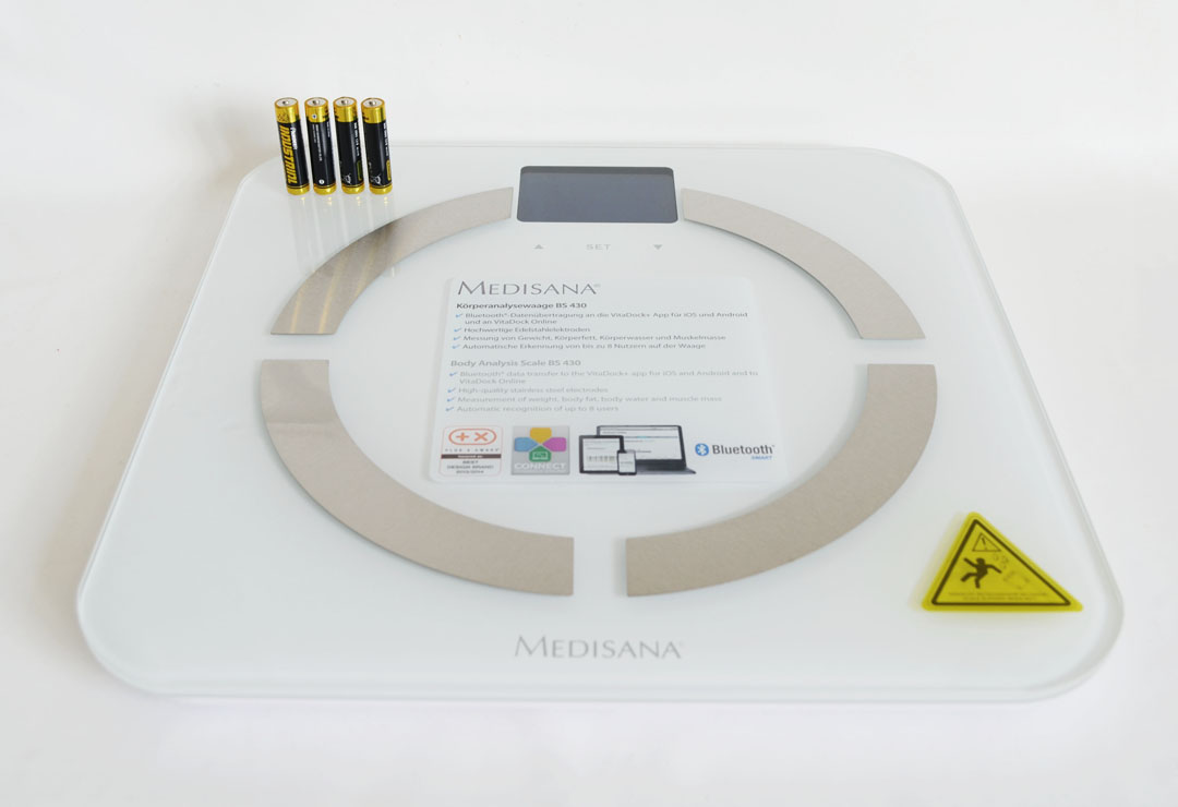 Pèse-Personne D'analyse Corporelle Avec Bluetooth Medisana Bs430 Connect, Bianco Avec Rétro-Éclairage (Chf 69) - Wellness Products Suisse