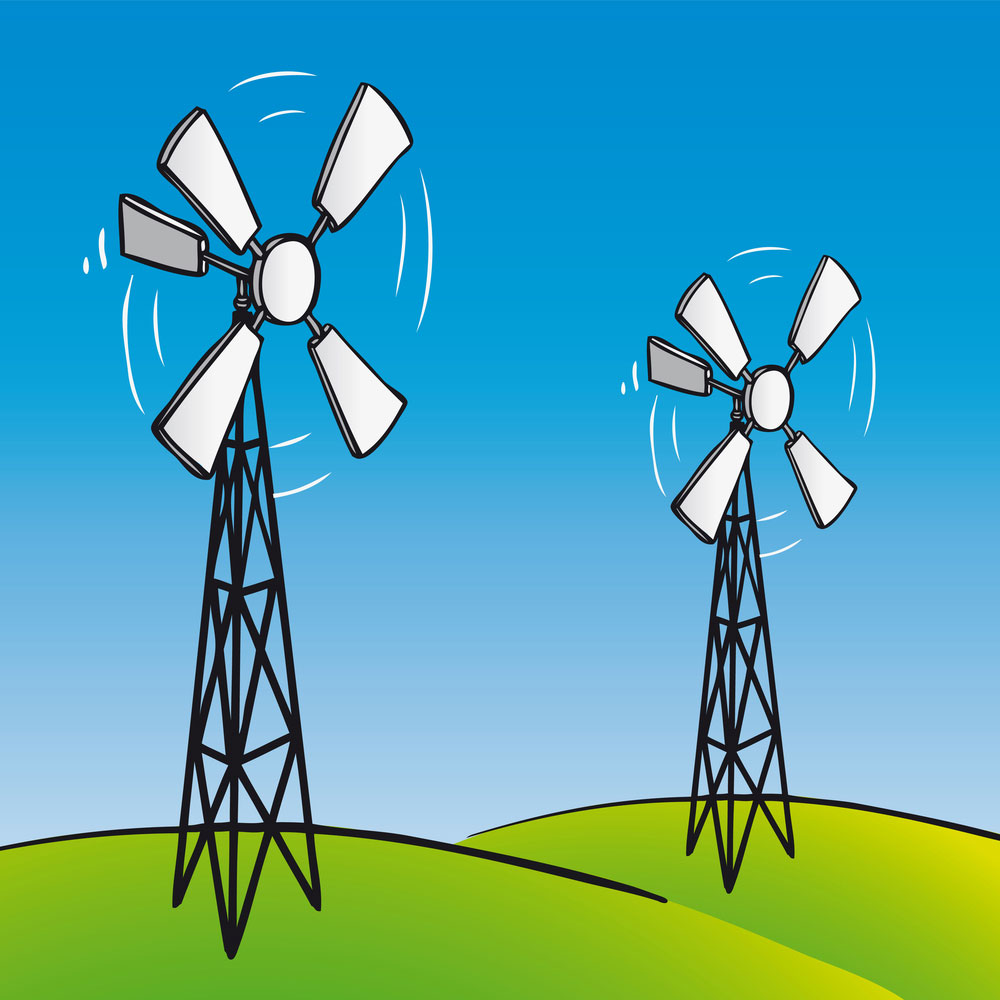 Windmill Power Diagram：Building an Electricity Producing Turbine
