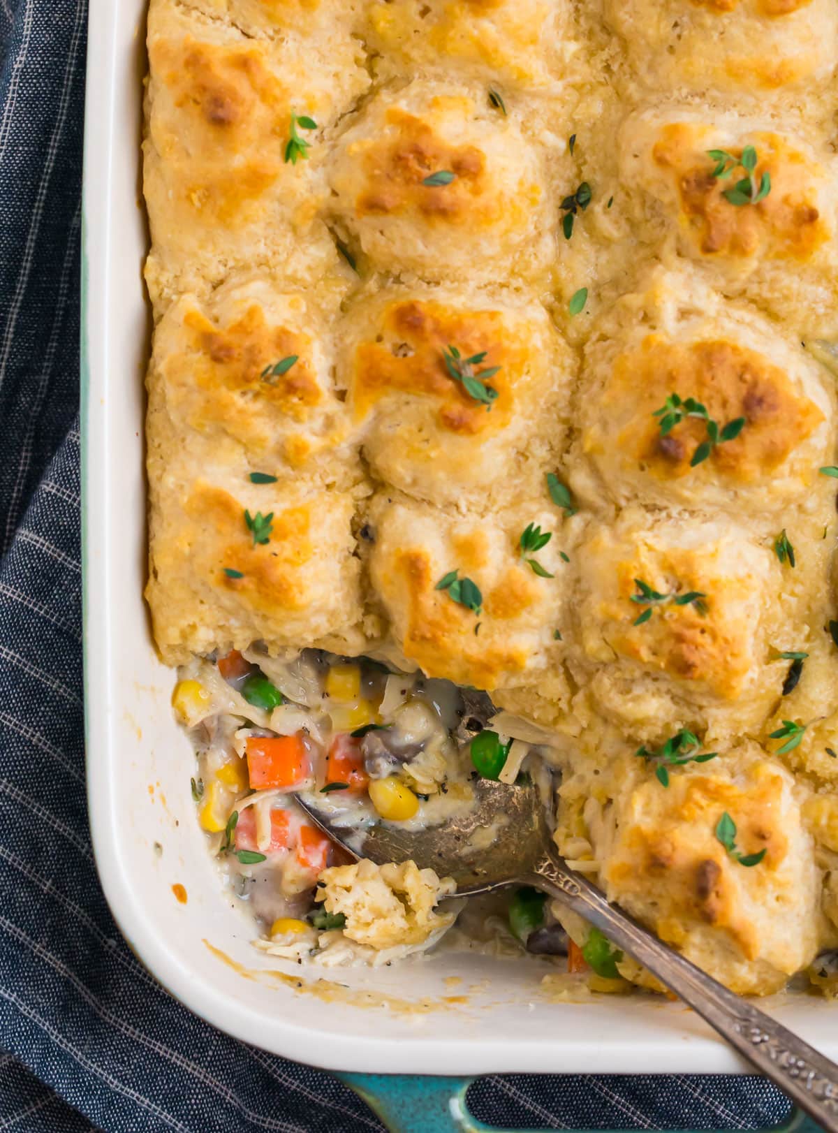 Chicken and Biscuits {Easy and Healthy!}