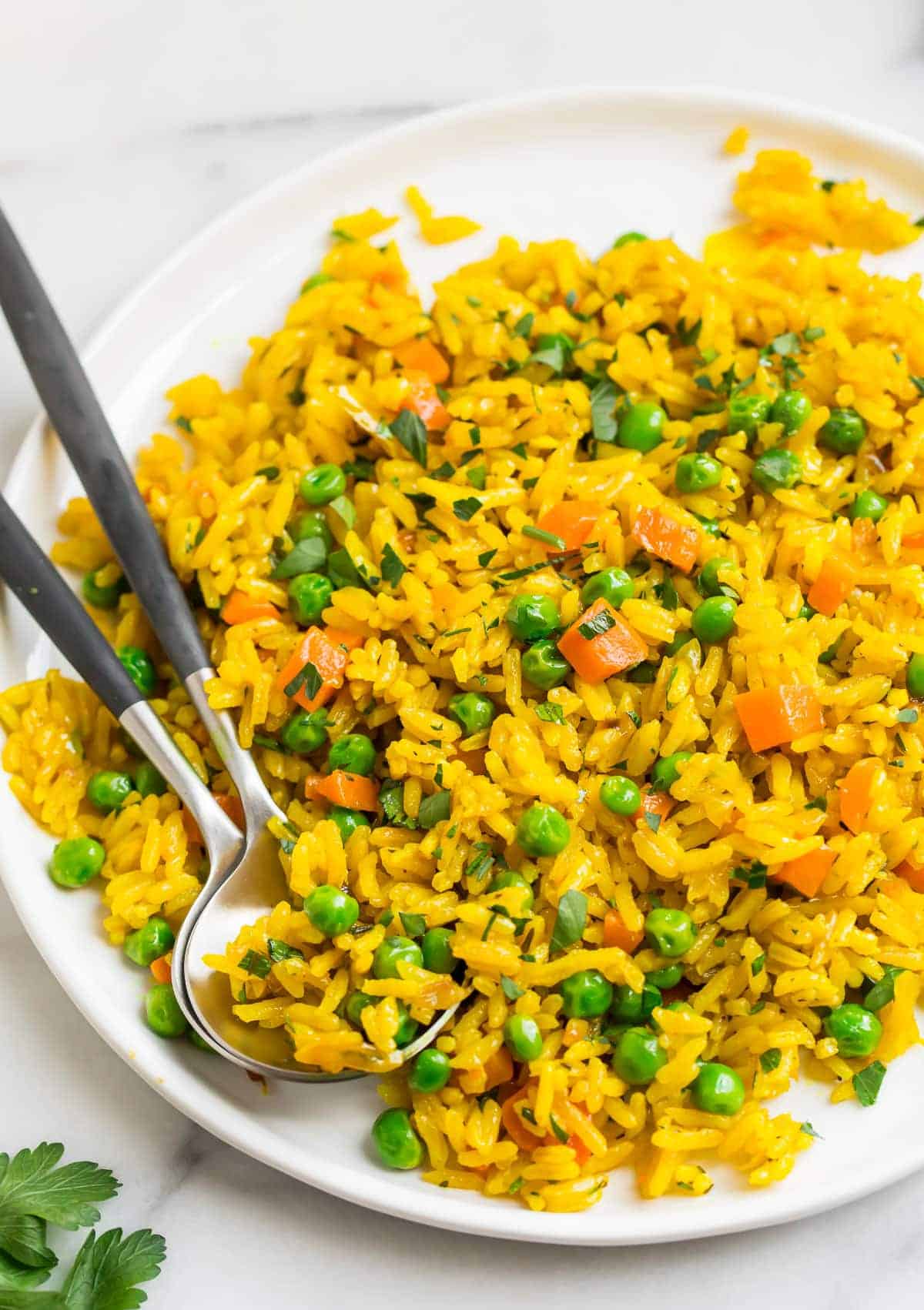 Turmeric Rice {Healthy Yellow Rice}
