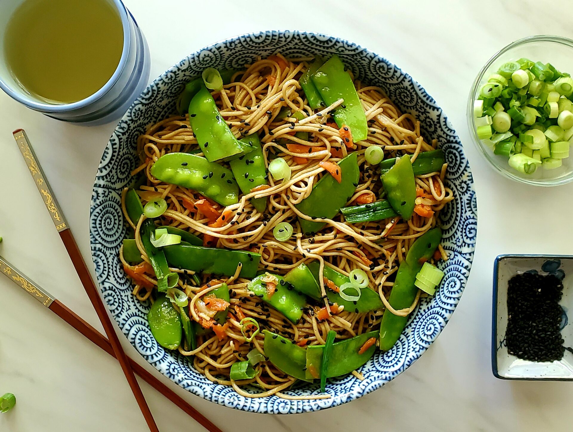 Veggie Soba Noodle Bowls (Recipe Inspired by THE GRAVEYARD APARTMENT