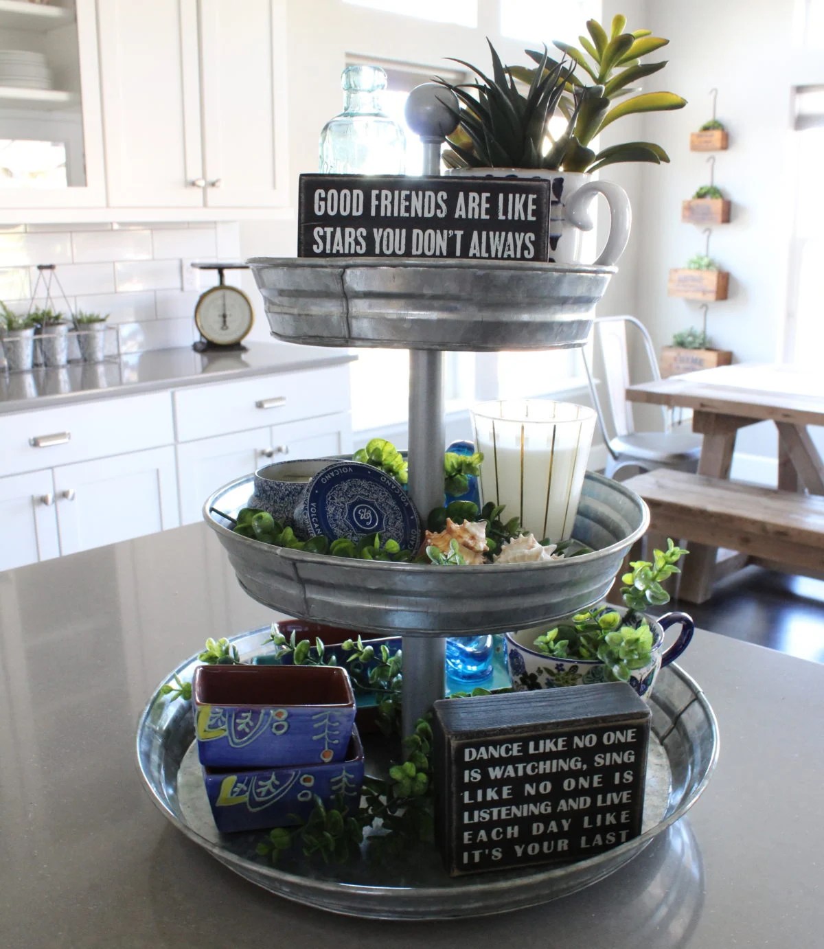 Decorating a Tiered Tray for Summer Welsh Design Studio