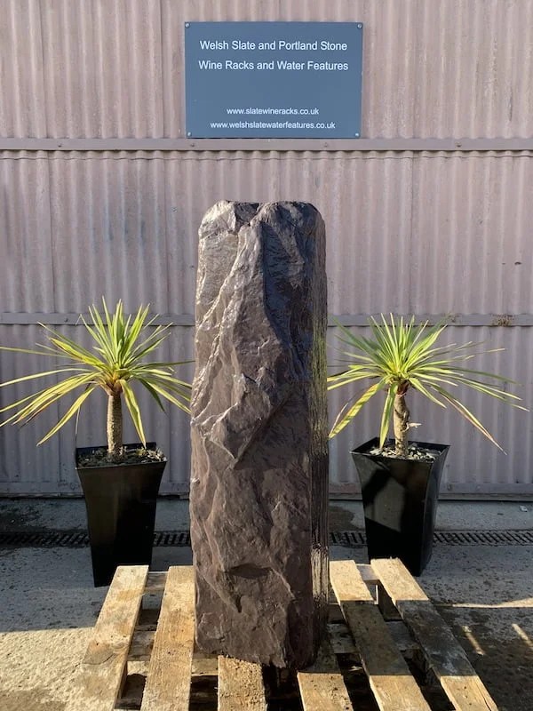 Slate Monolith Water Feature MON2 Welsh Slate Water Features