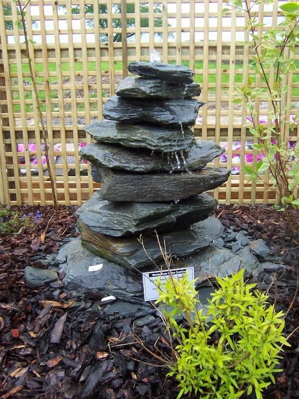 1050mm Slate Pyramid Water Feature Welsh Slate Water Features