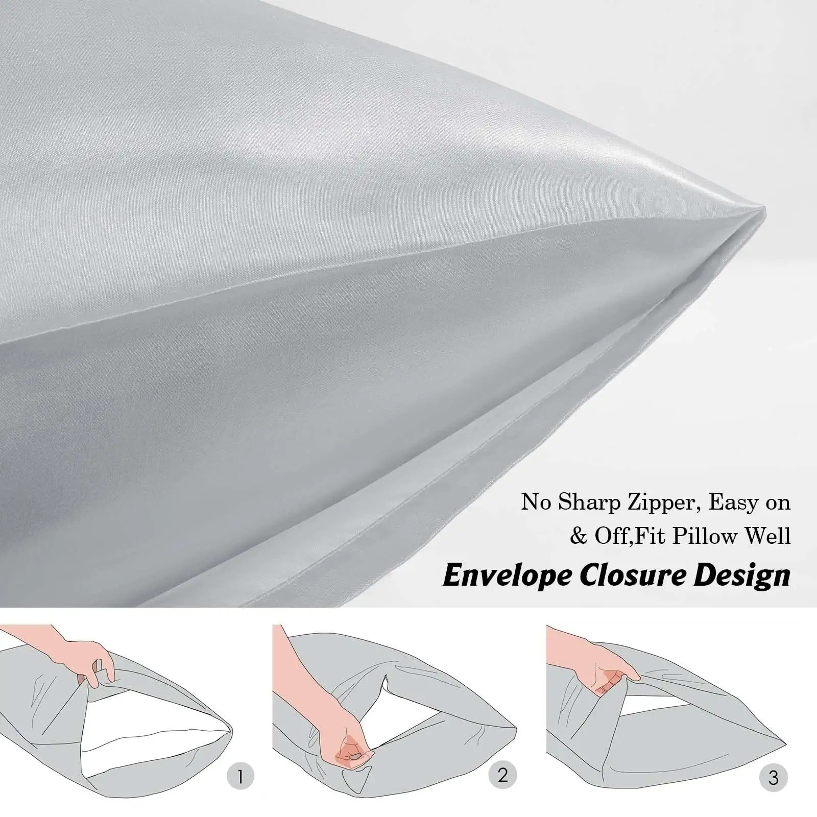 Wholesale Satin Pillowcase for Hair and Skin Satin Cooling Pillow