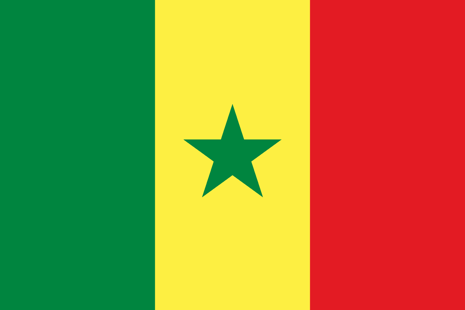 Flagge des Senegal WeltFlaggen.de