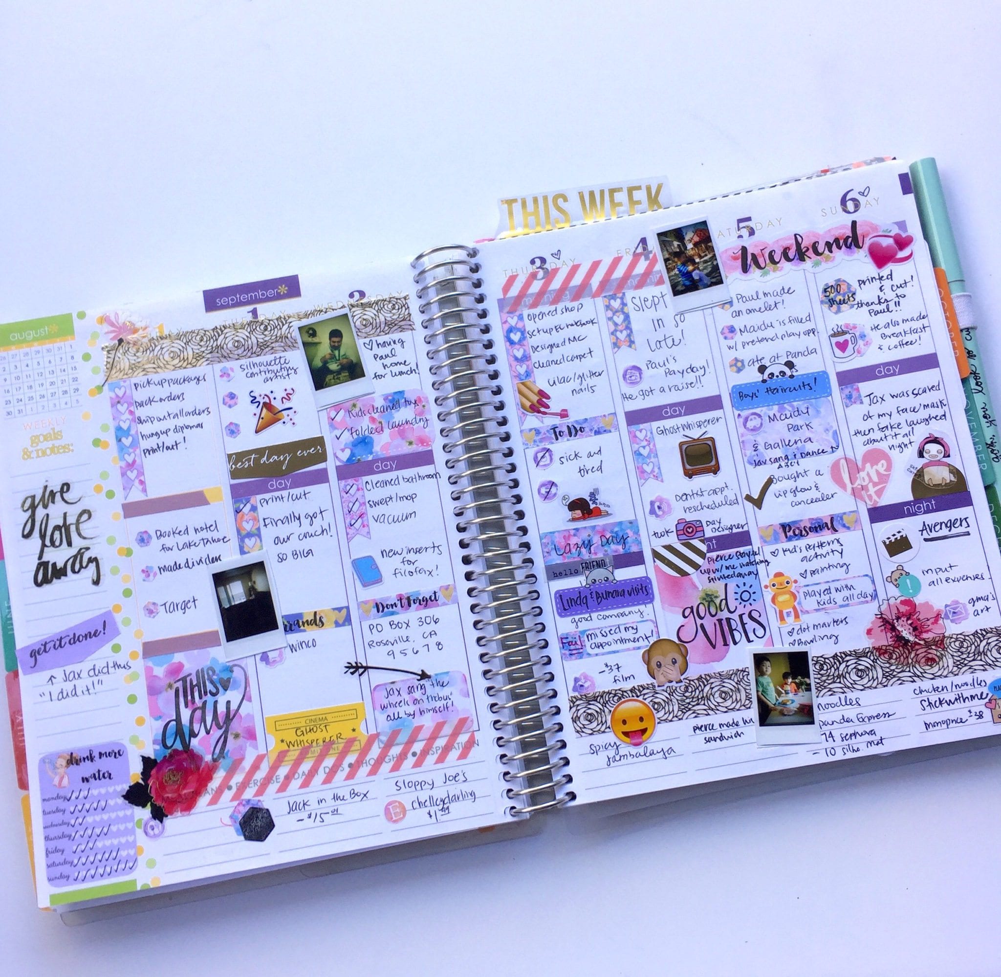 How I Organize & Decorate my Erin Condren Planner Wendaful Planning