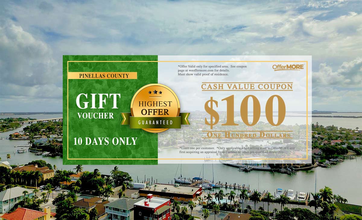 Bonus 100 For Pinellas Car, Truck or SUV Sellers in Pinellas